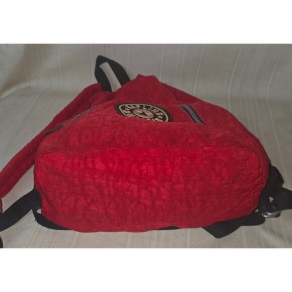 KIPLING Red Backpack with Drawstring NO MONKEY - Picture 7 of 10